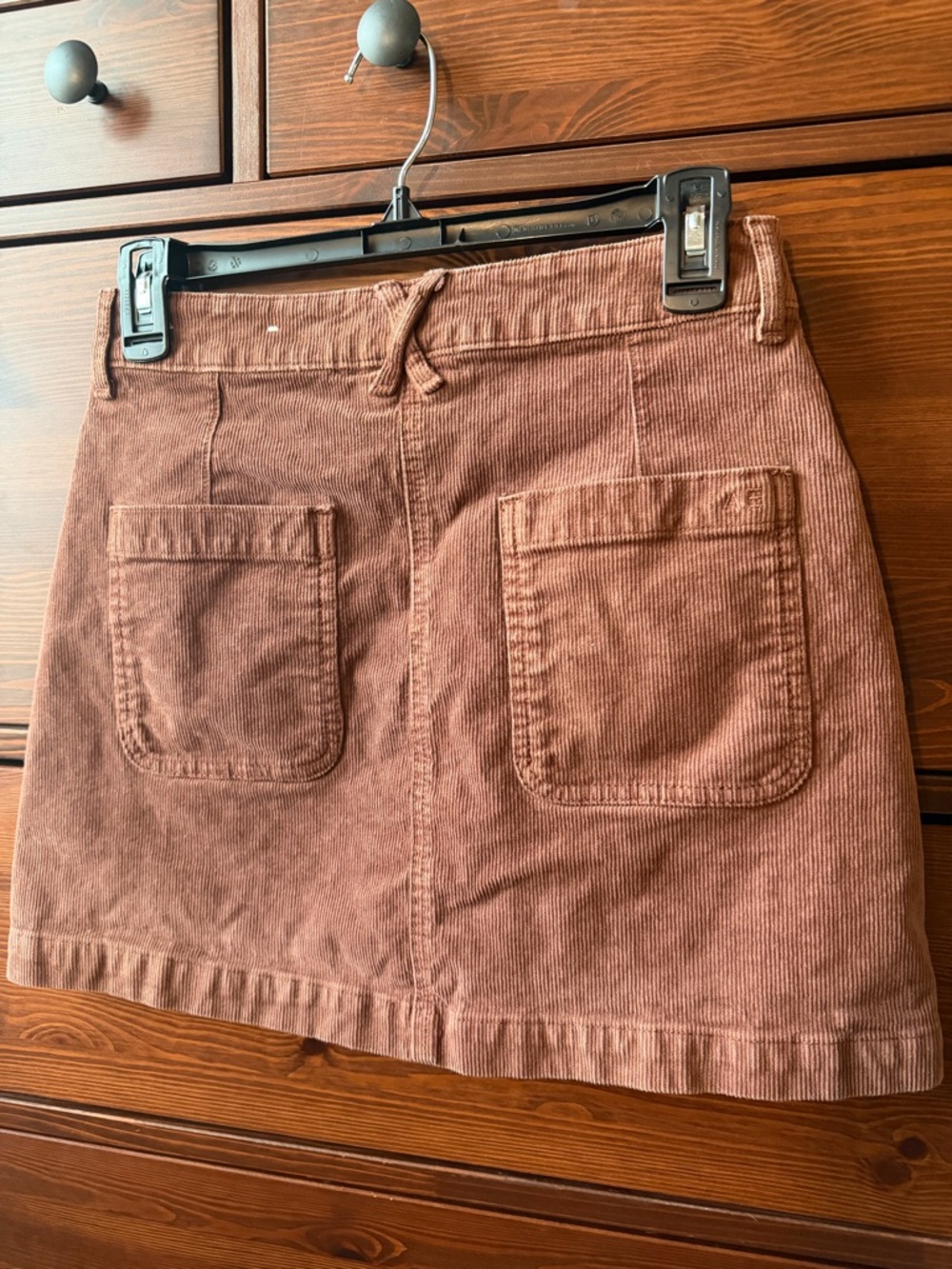 American Eagle Button-Front Corduroy Mini Skirt - Picture 4 of 5